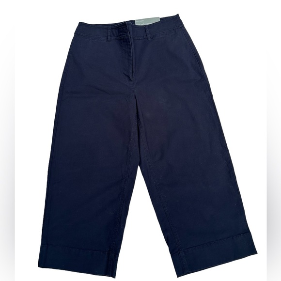 Pants - TABLOTS Navy Wide Leg Crop Chino Pants
